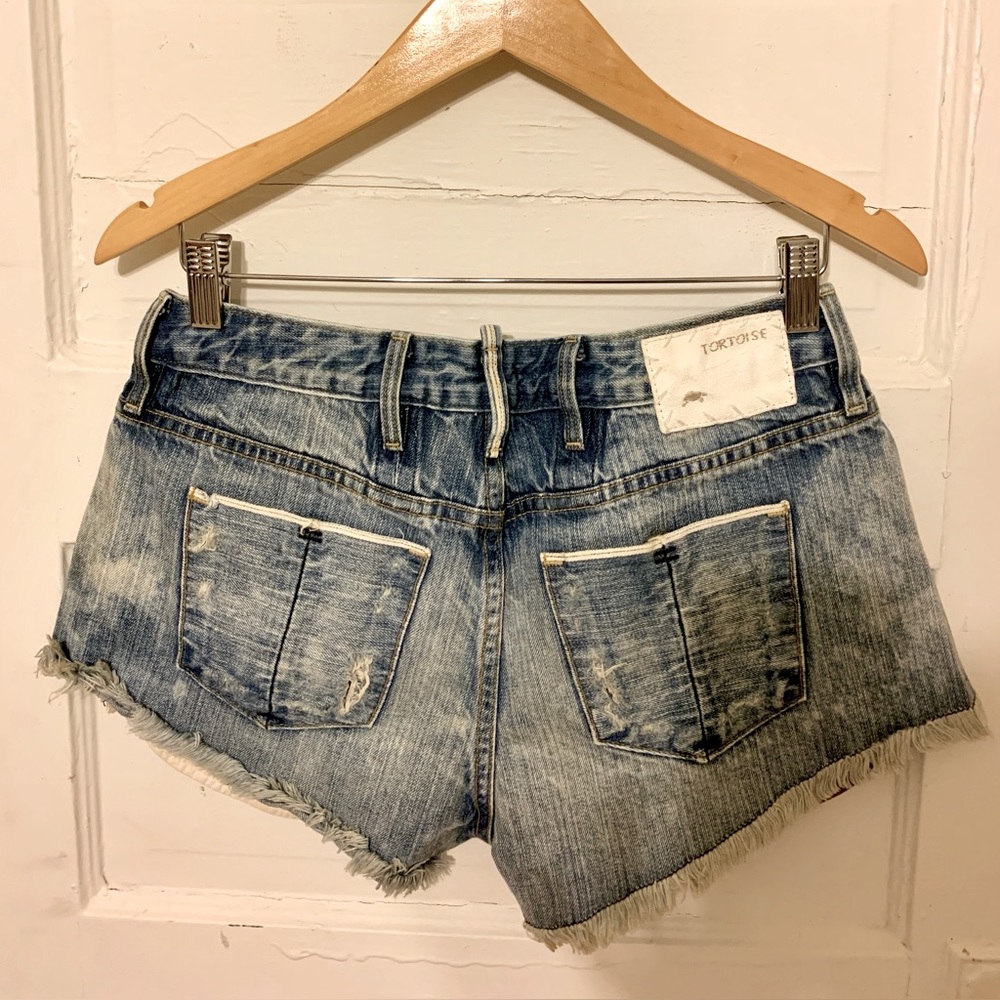 Tortoise Denim Shorts